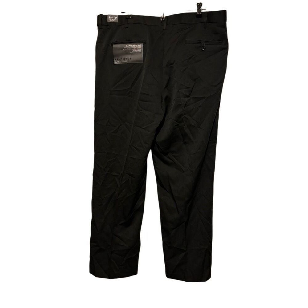 Van Heusen True Fit Straight Business Essentials Size 38x30 Gray Dress Pants